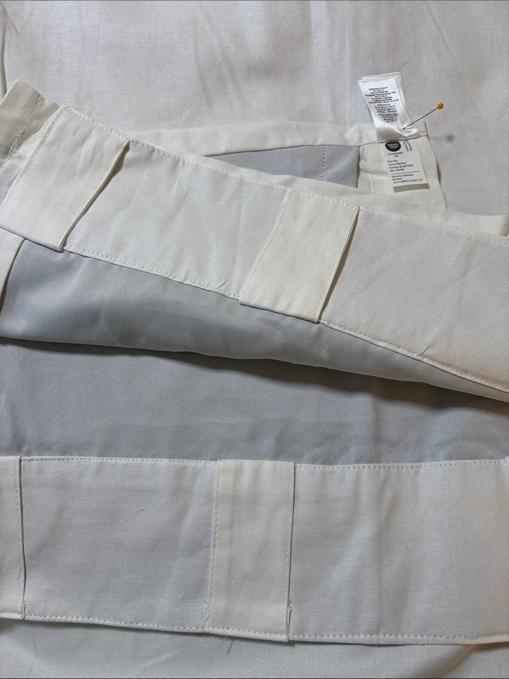 West Elm 48” x 108’ White Blackout Drapery Panel